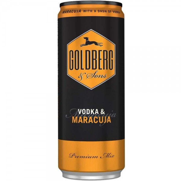 GOLDBERG Premix Vodka + Maracuja Dose 0,33l