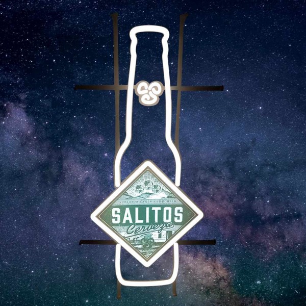 SALITOS LED Neon Schild "Cerveza Flasche"