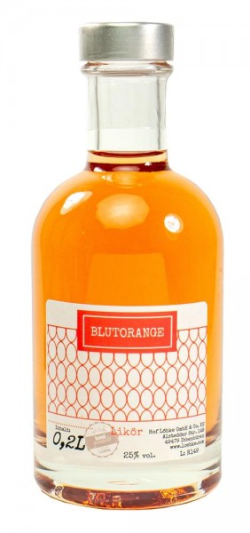 Blutorangen-Likör 0,20l Nocturne-Flasche
