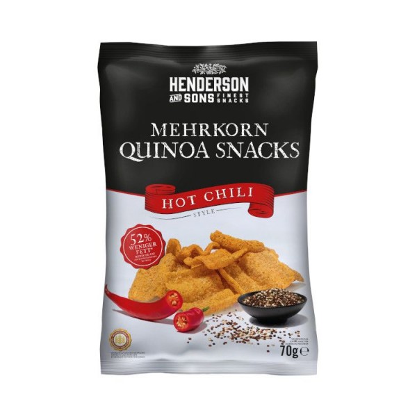 HENDERSON & SONS Mehrkorn Quinoa Snack HOT CHILI 70g